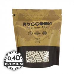Bolas Raccoon Bio Premium 0,40 gramos Blancas 1/2KG 1250 bbs