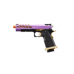 Stryk Hi-Capa 5.1 Purple and Gold Lancer Tactical Pistol GBB